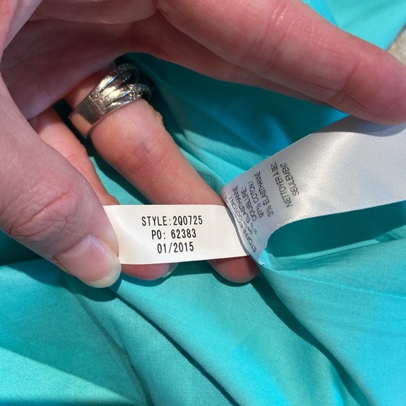 Vineyard Vines NWT Blue Floral Embroidery Strapless Dress - Picture 12 of 12